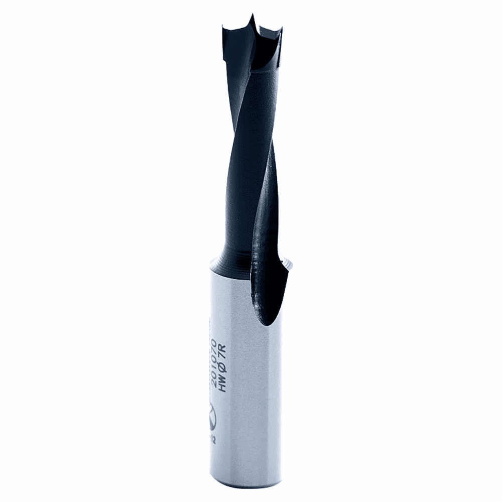 7mm x 57mm Brad Point Boring Bit, Right Hand, 10mm Shank