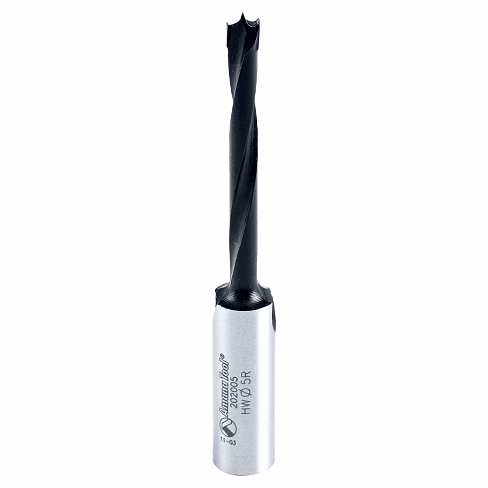 5mm x 77mm Brad Point Boring Bit, Right Hand, 10mm Shank