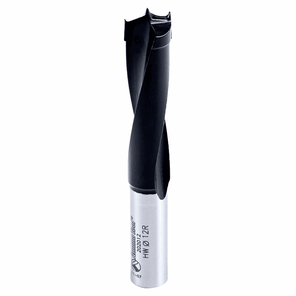 12mm x 77mm Brad Point Boring Bit, Right Hand, 10mm Shank