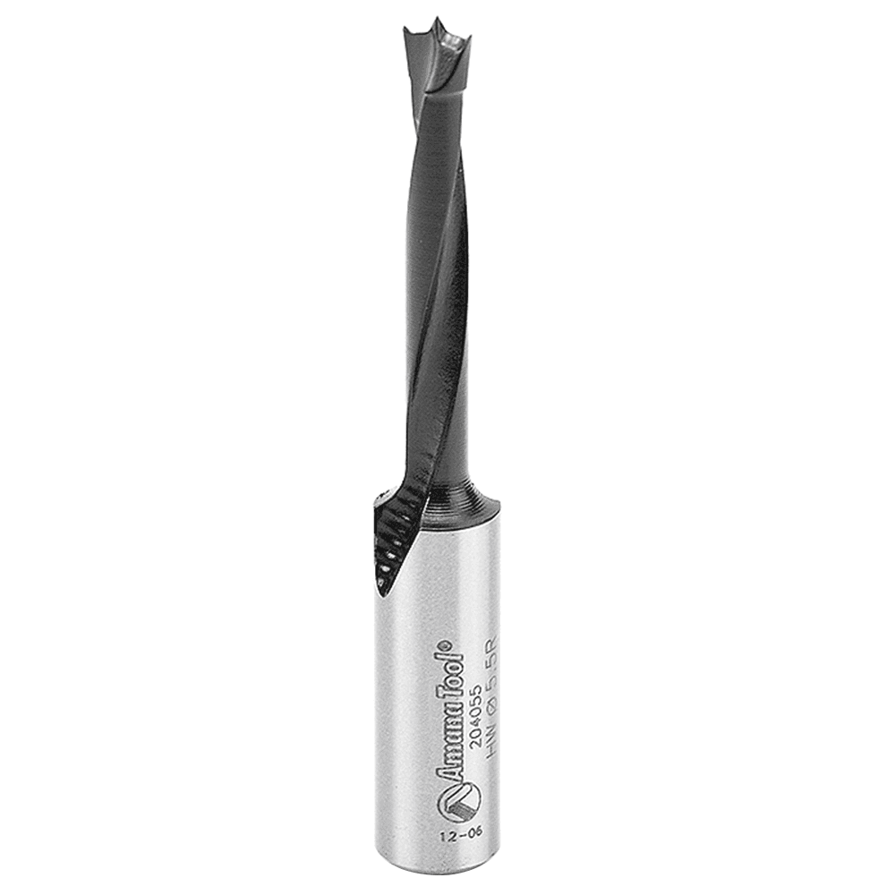 5.5mm x 70mm Brad Point Boring Bit, Right Hand, 10mm Shank