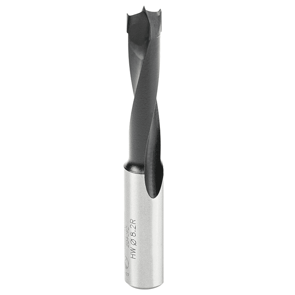 8.2mm x 70mm Brad Point Boring Bit, Right Hand, 10mm Shank