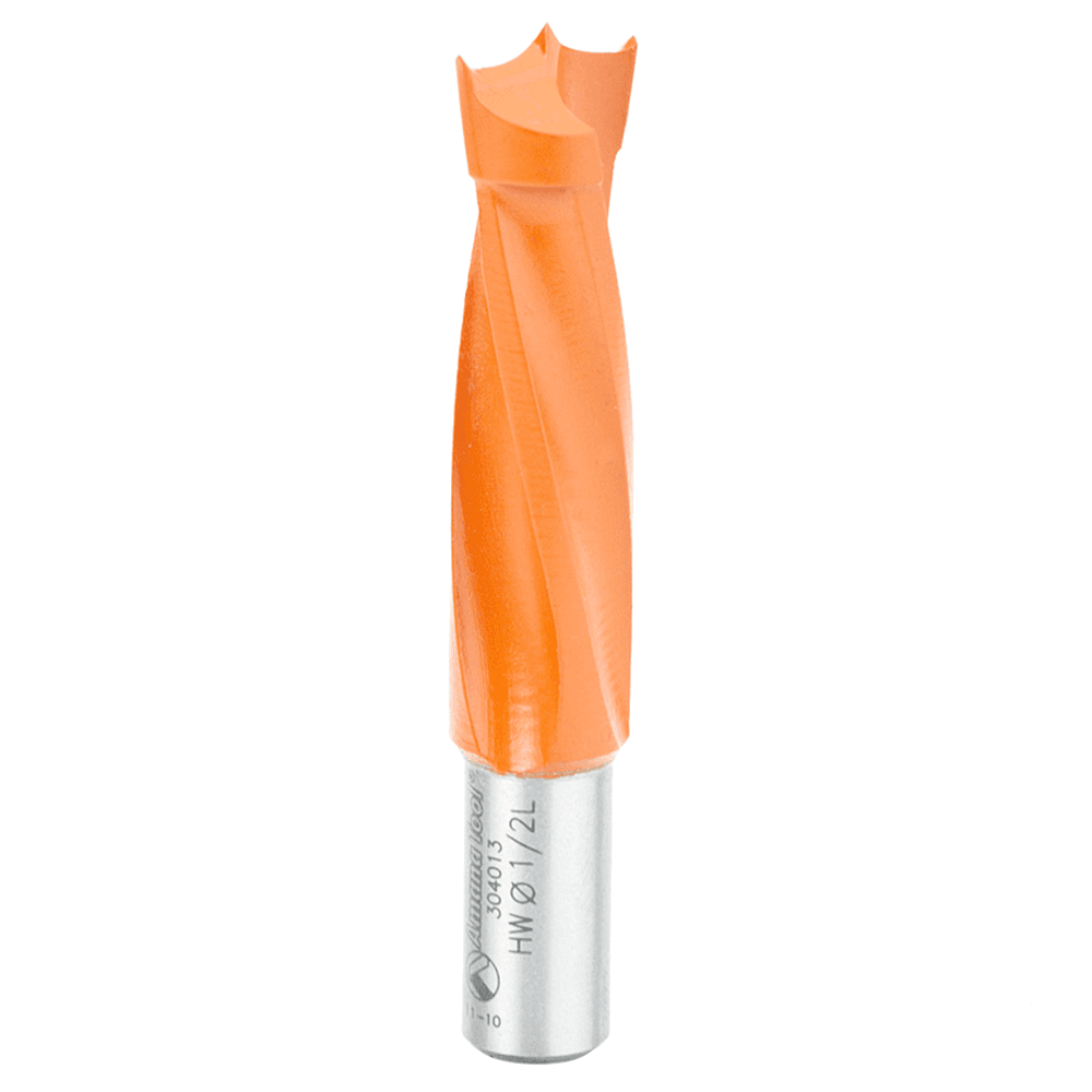 1/2" x 70mm Brad Point Boring Bit, Left Hand, 10mm Shank