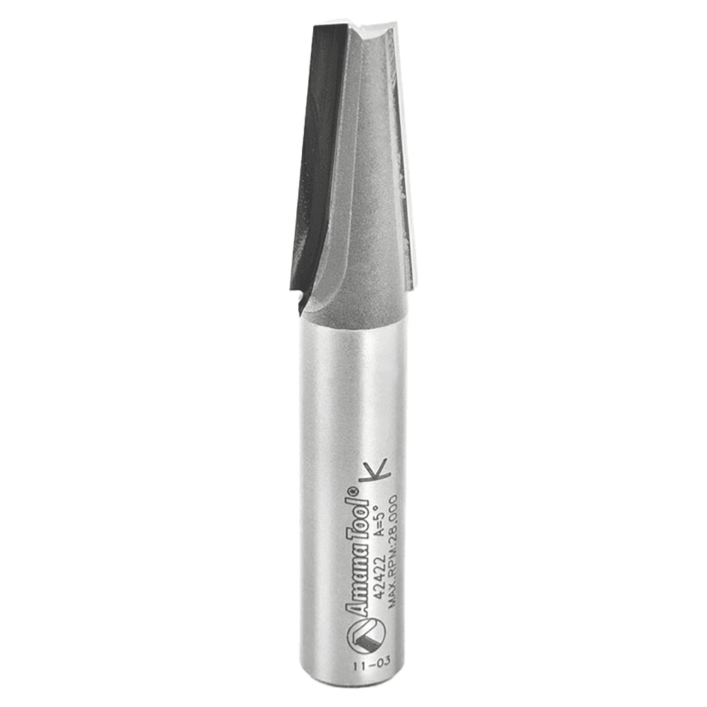 19/32" x 3-5/32" Patternmakers Plunge Router Bit, 2-Flute, 1/2" Shank