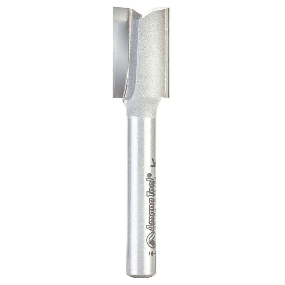 31/64" x 2-1/4" High Production Straight Plunge Router Bit, 2-Flute, 1/4" Shank