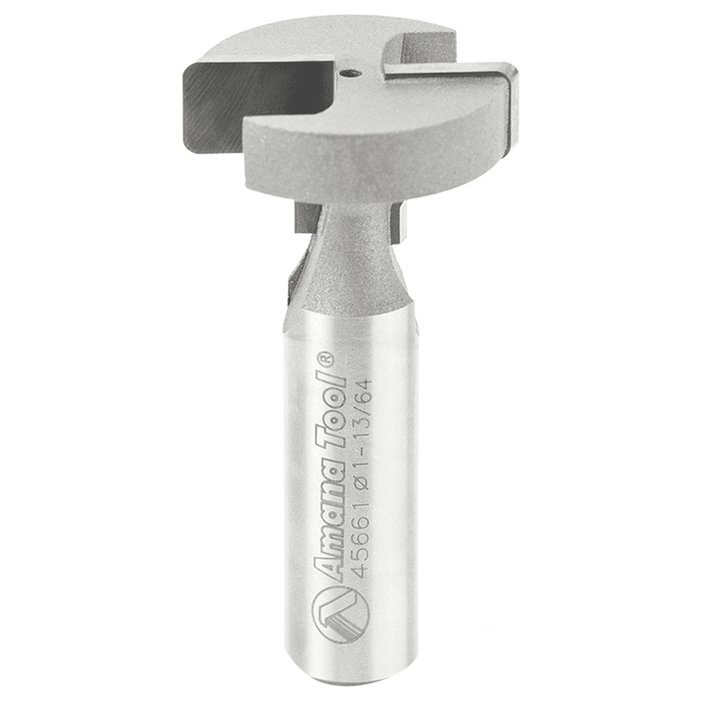 1-13/64" x 2-13/32" T-Slot Rounded Edge Bit, 2-Flute, 1/2" Shank