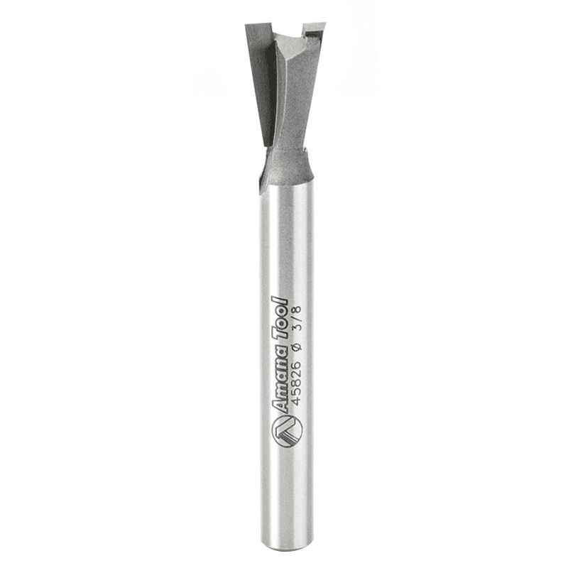 3/8" x 2-3/8" Dovetail Router Bit, 2-Flute, 1/4" Shank