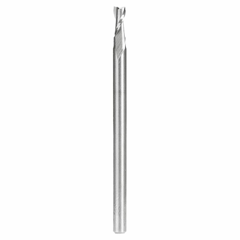 7/64" x 2" Long Up-Cut Spiral Plunge Bit, 2-Flute, 1/8" Shank