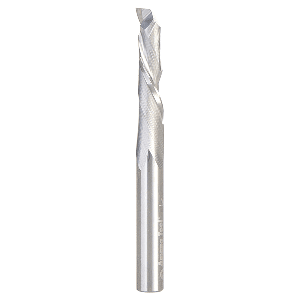 1/4" Dia x 1" CNC Solid Carbide Compression Spiral Bit, 1 Flute, 1/4" Shank