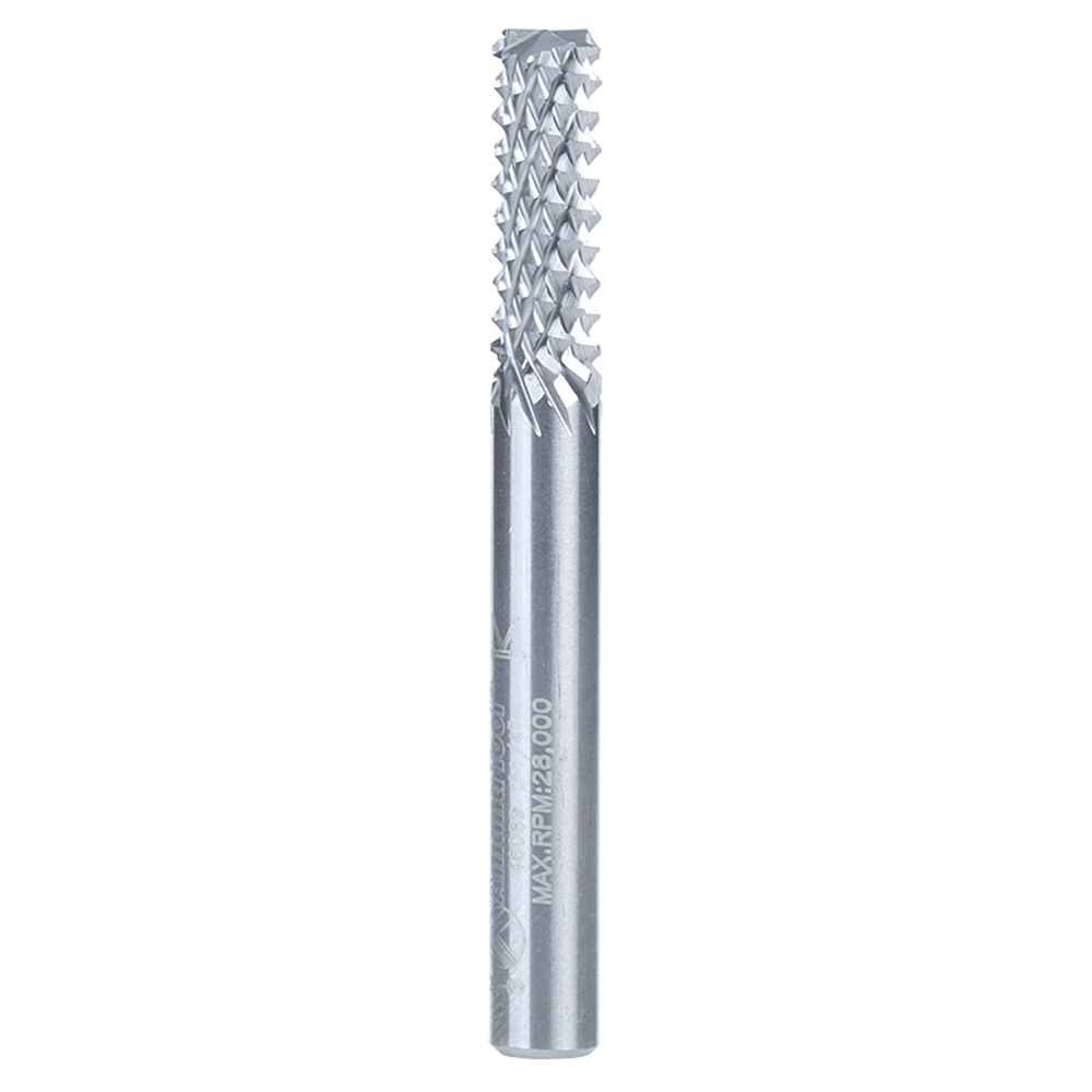 1/4" x 3/4" Diamond Pattern Composite Cutting End Mill Bit, 1/4" Shank
