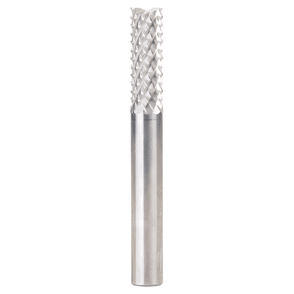 6mm x 19mm Diamond Pattern Composite Cutting End Mill Bit, 6mm Shank