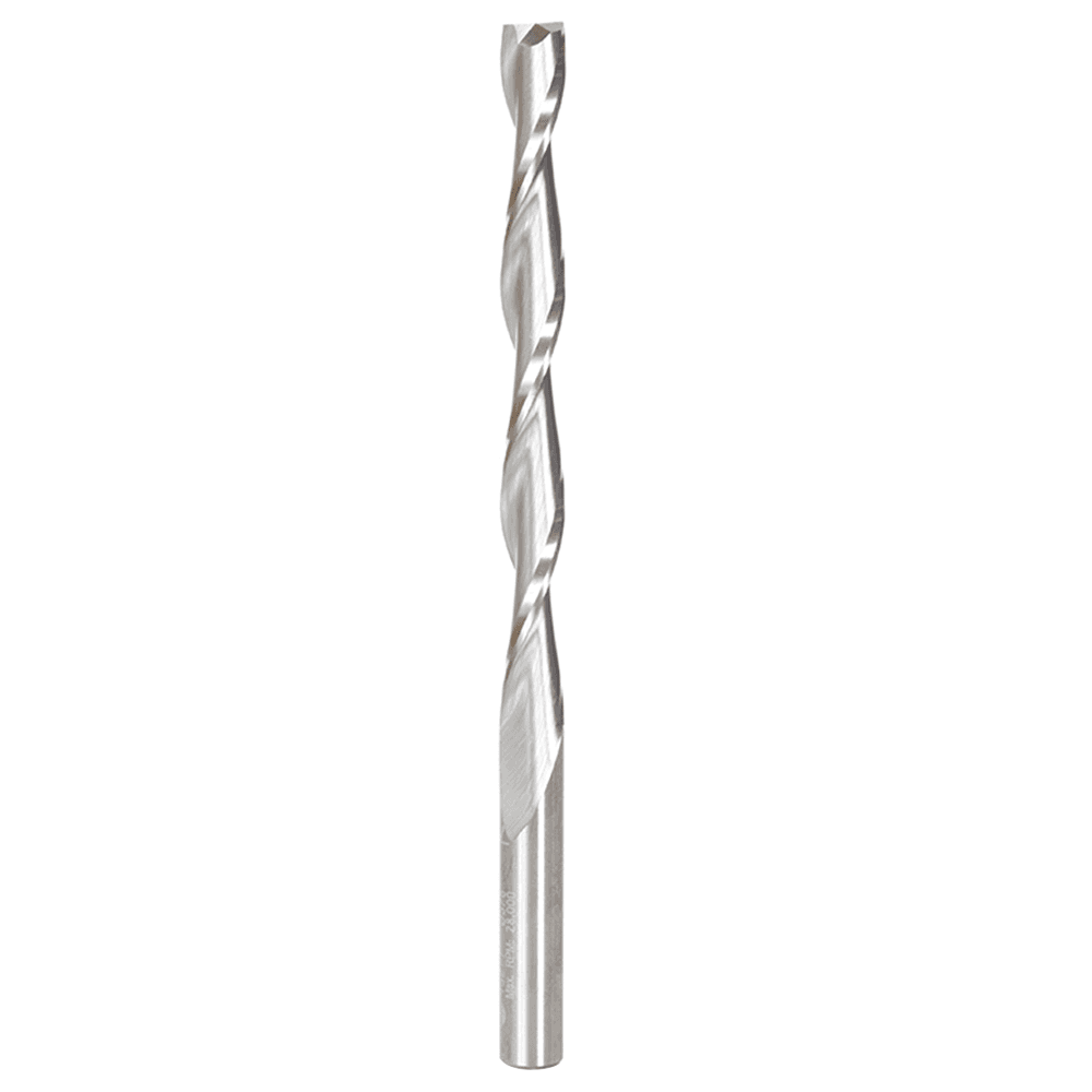 3/8" x 6" CNC Up-Cut Foam Cutting Square End Spiral Router Bit, 2-Flute, 3/8" Shank, 4" Cutting Height