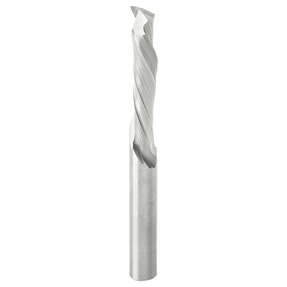 1/4" x 2-1/2" CNC Compression Spiral Router Bit for Solid Wood, 1-Flute, 1/4" Shank