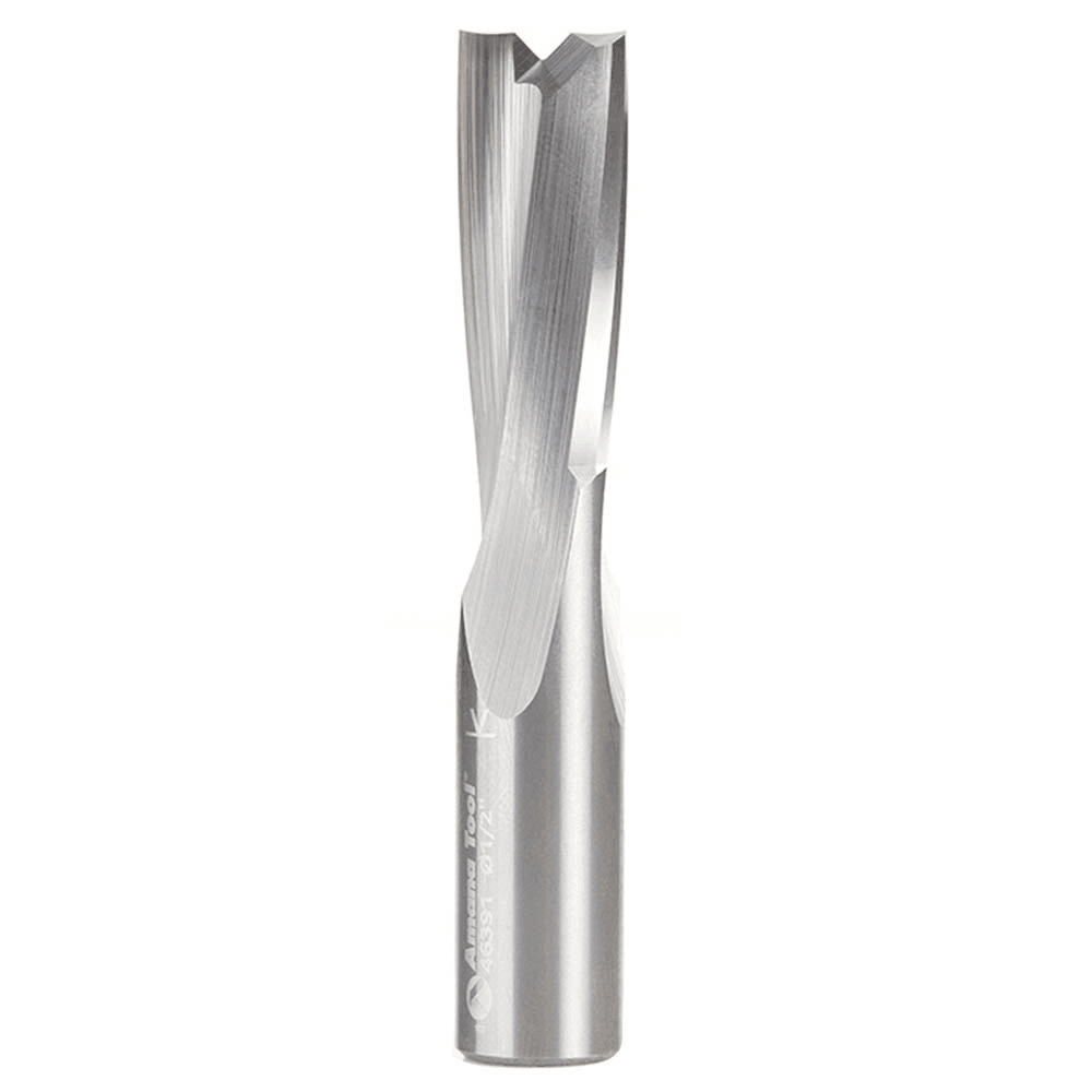 1/2" x 3" Acrylic Cutting 'O' Up-Cut Slow Spiral Router Bit, 2-Flute, 1/2" Shank