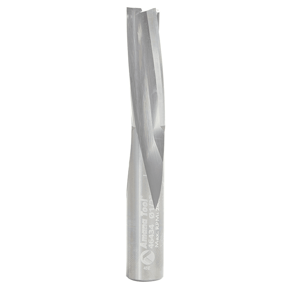 1/2" x 3-1/2" Down-Cut Slow Spiral Plunge Router Bit, 3-Flute, 1/2" Shank