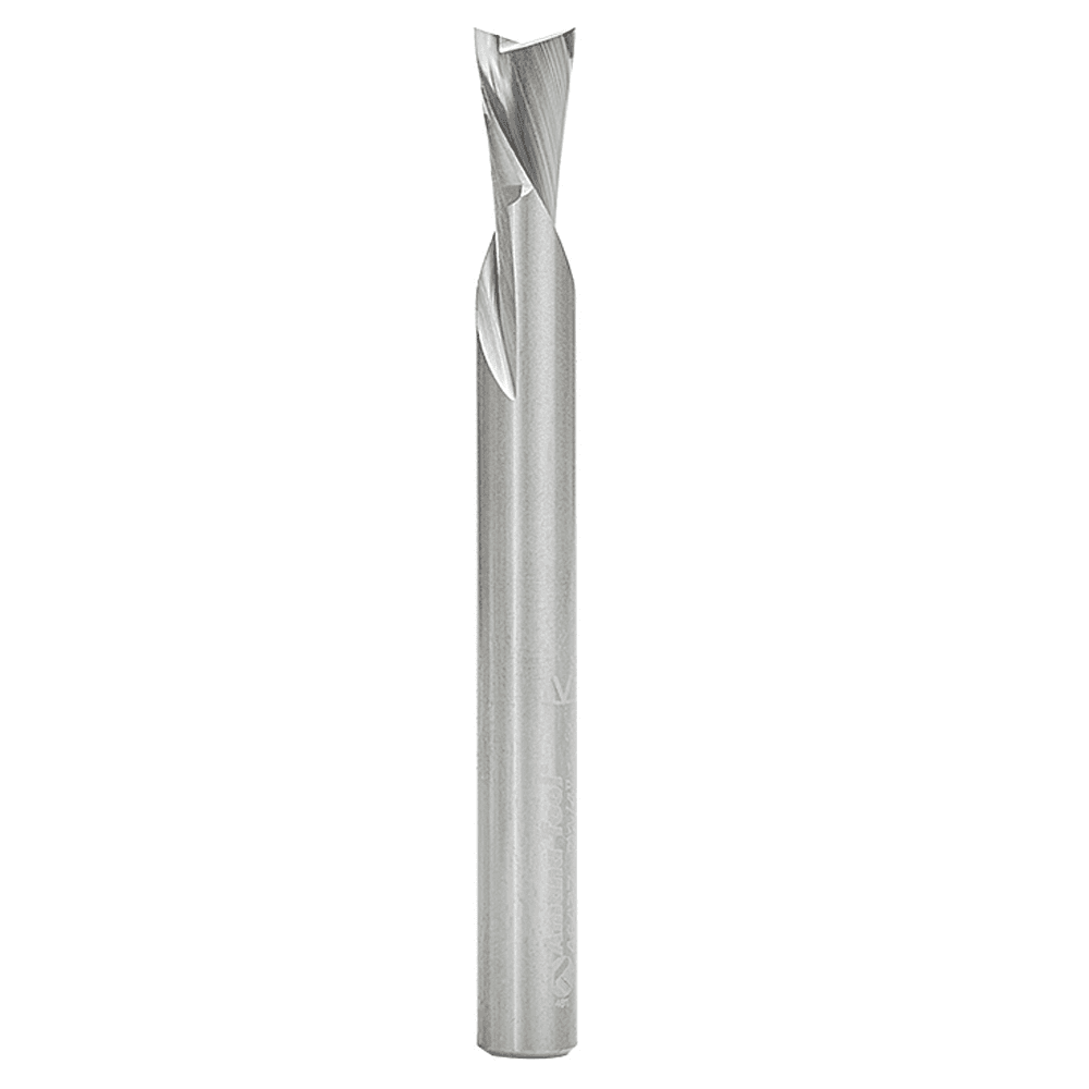 1/4" x 2-1/2" Down-Cut Spiral Plunge Bit, 2-Flute, 1/4" Shank, 3/8" Cutting Height