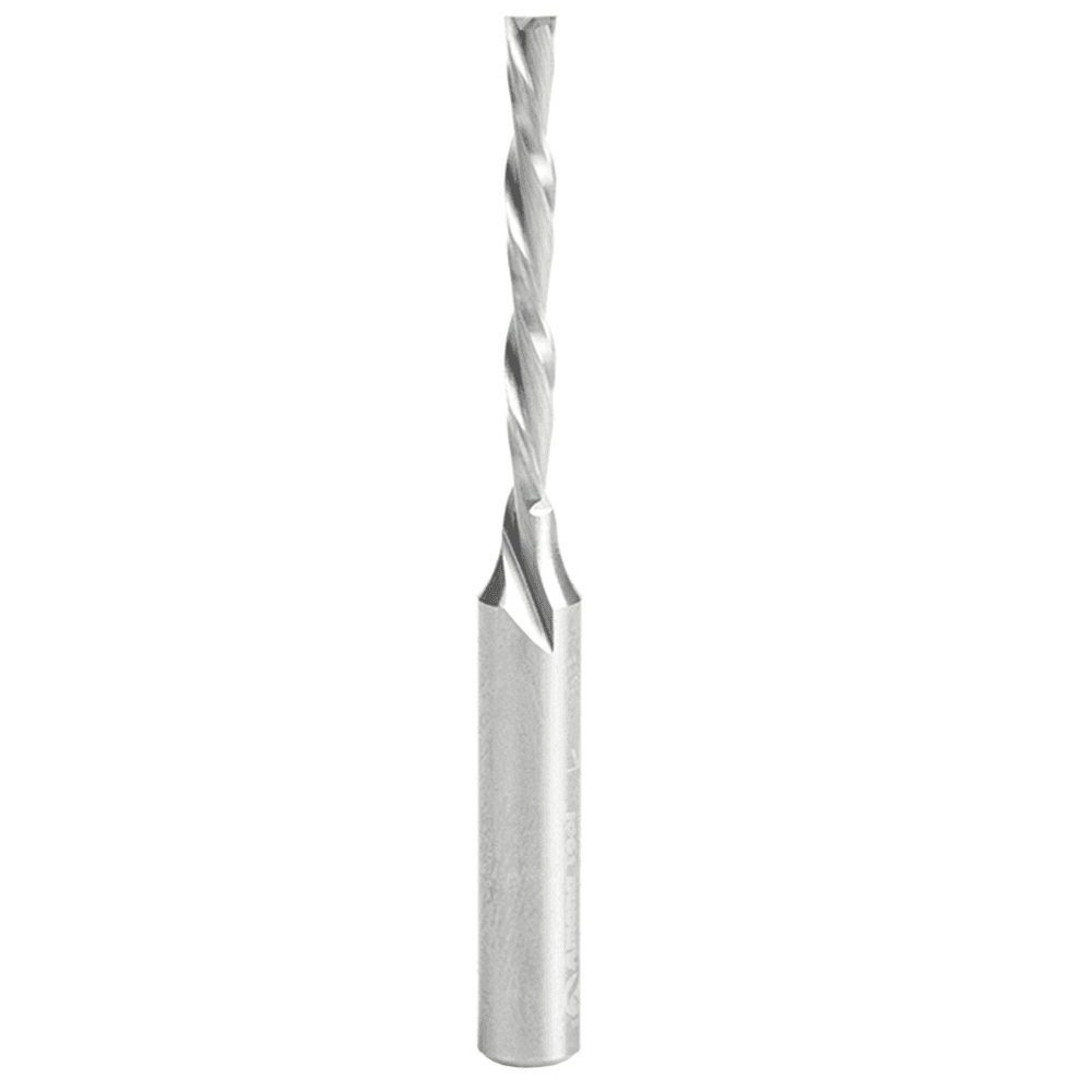 1/8" x 2-1/2" Foam Cutting Down-Cut Square End Spiral Router Bit, 2-Flute, 1/4" Shank
