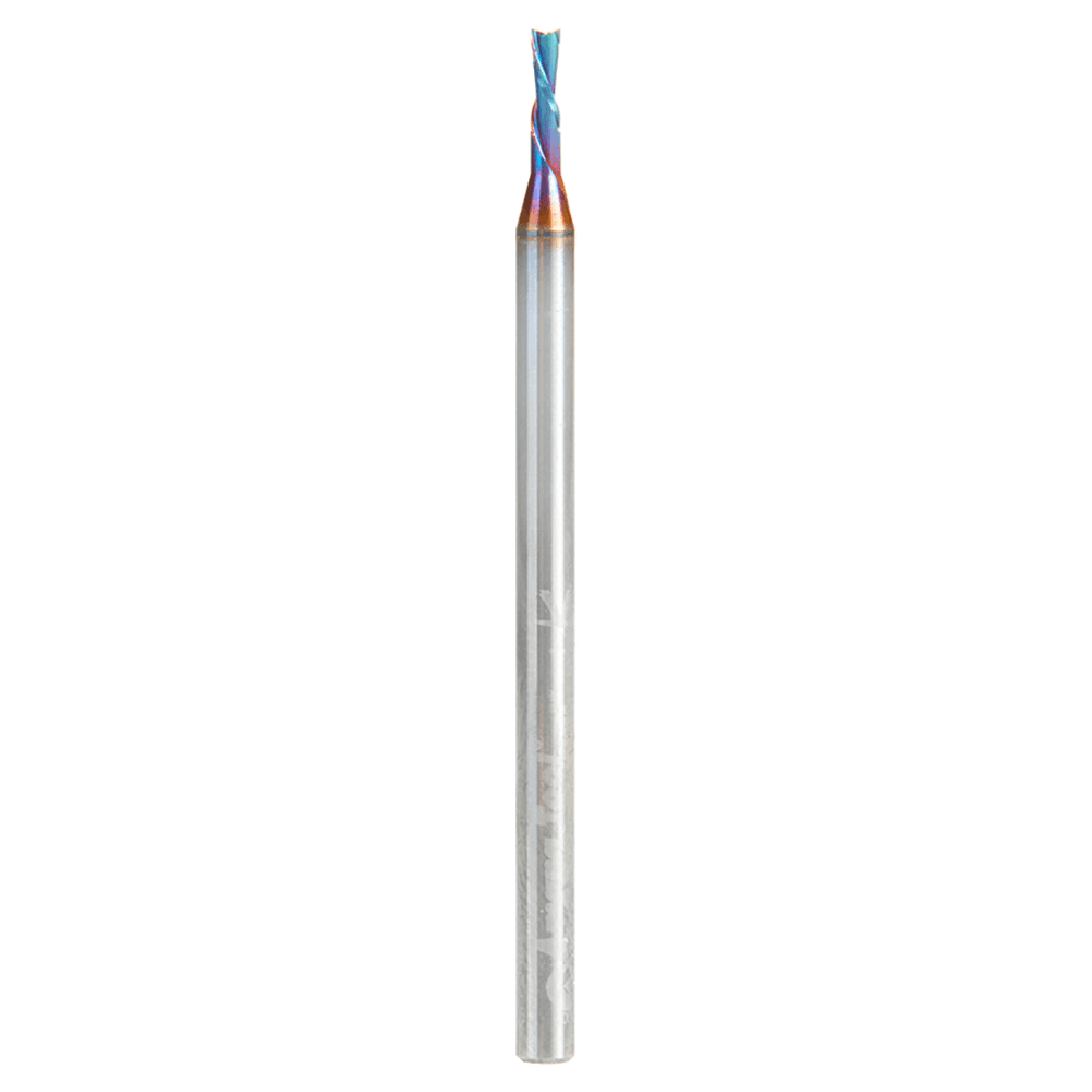 48210-K 1.5mm x 50mm Down-Cut Spektra Extreme Tool Life Coated Spiral Plunge Bit, 2-Flute, 3mm Shank