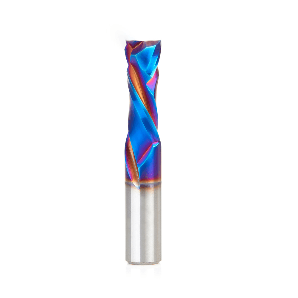 12m Dia m x 32mm CNC Solid Carbide Spektra Extreme Tool Life Coated Compression Spiral Bit, 2 Flute, 12mm Shank
