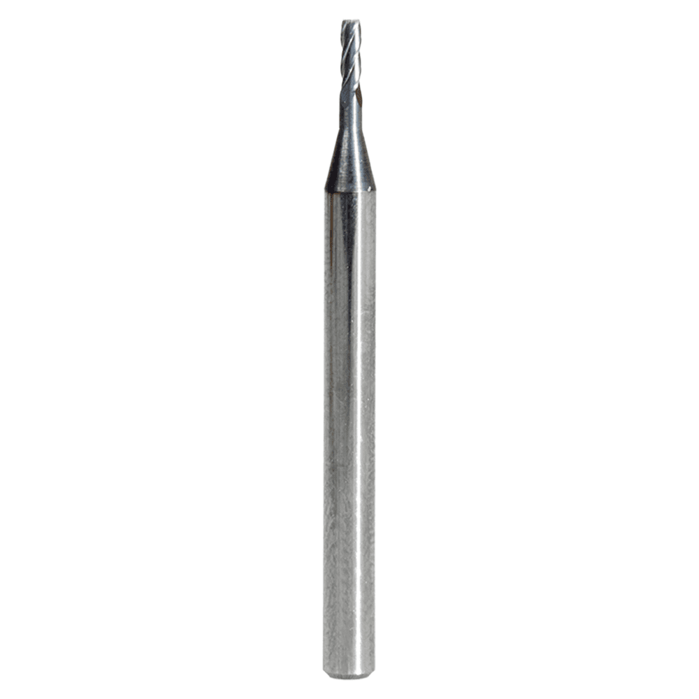 0.050" AlTiN Coated CNC Steel Square Mini End Mill Bit, 4-Flute