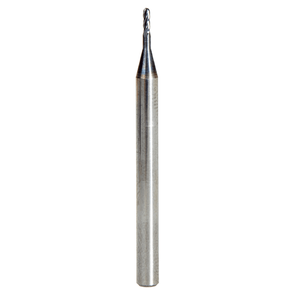 0.040" AlTiN Coated CNC Steel Ball End Mini Mill Bit, 4-Flute