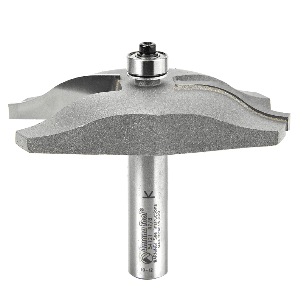 3-3/8" x 2-1/2" Ogee Raised Panel Bit, 2-Flute, 1/2" Shank