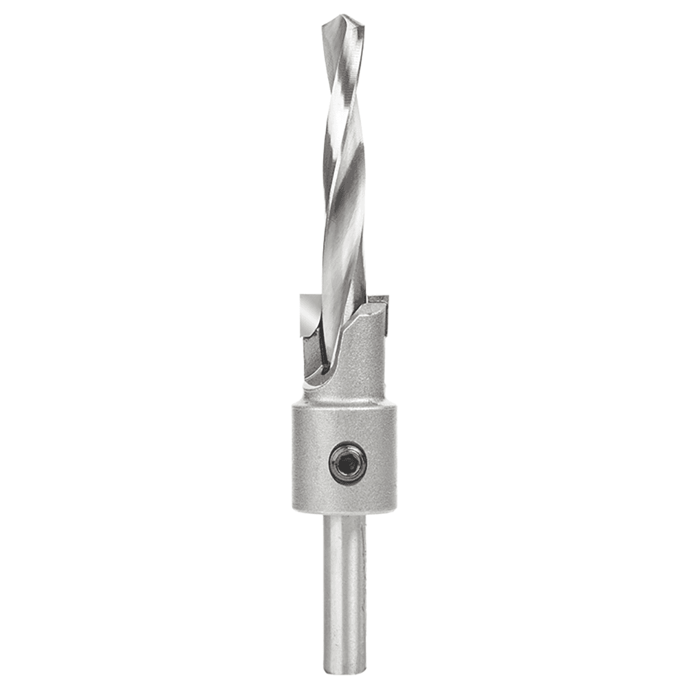 5/8" Dia x 5/16" Drill Dia Carbide Tipped Shankless Counterbore with Slow Spiral Drill, #20 Screw, 5/16" Drill Shank