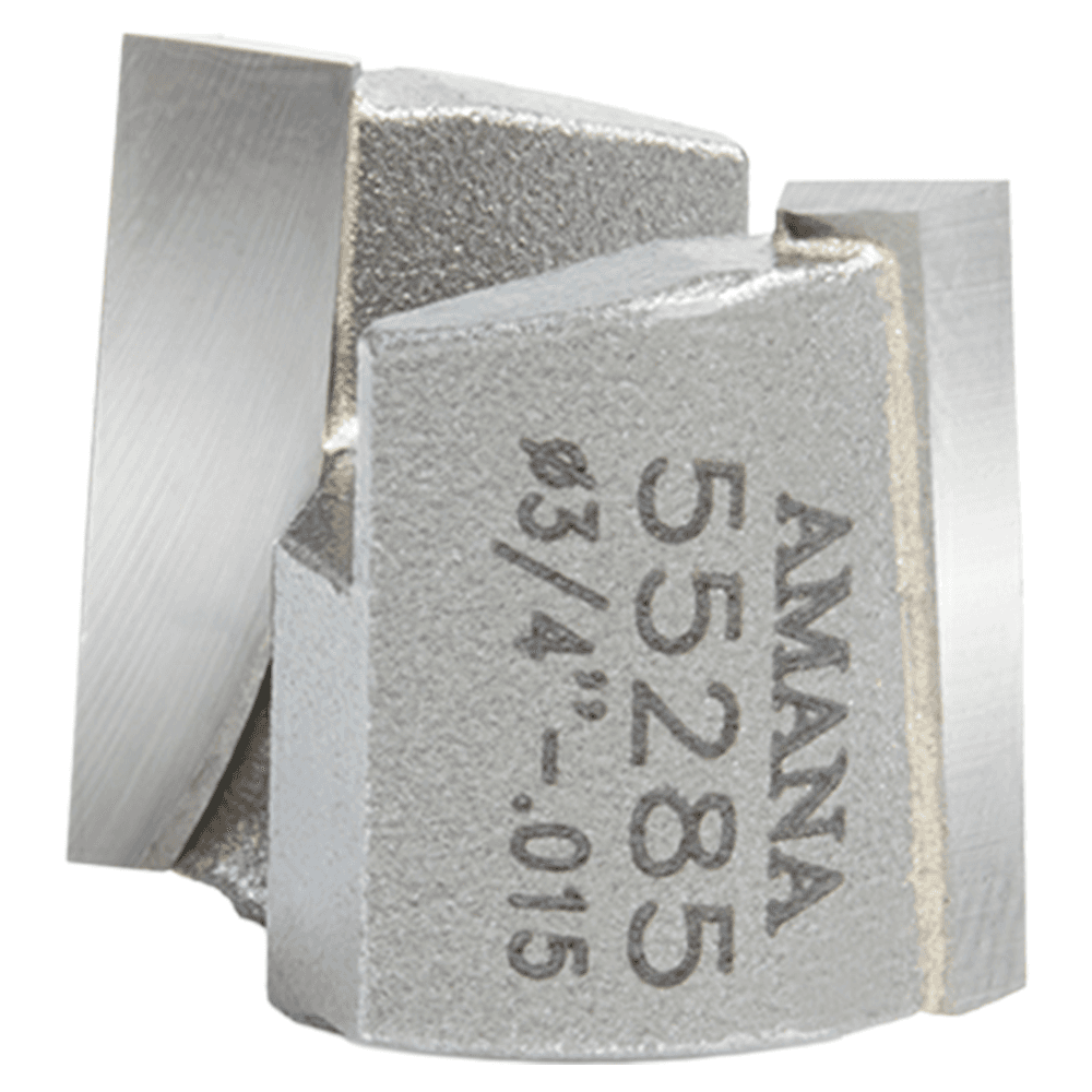3/4" - 0.015 Dia x 9/16" Carbide Tipped Mortising Bit, Screw Down Shear Cutter, 1/4" - 28 Thread