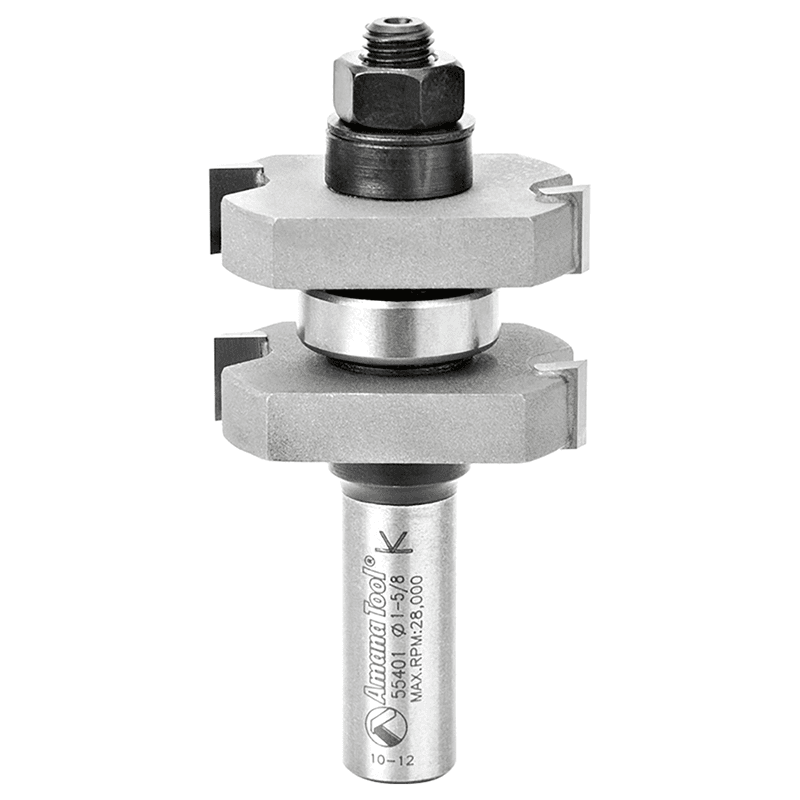 1-5/8" x 3-3/8" 2-Wing Tongue/Groove Assembly Bit, 1/2" Shank