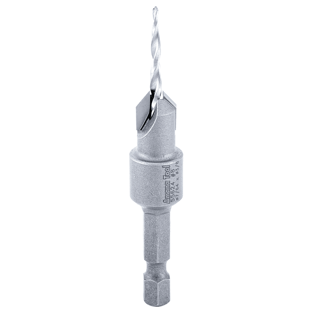 3/8" x 2-1/8" Carbide Tipped Countersink Taper Bit, #8 Screw