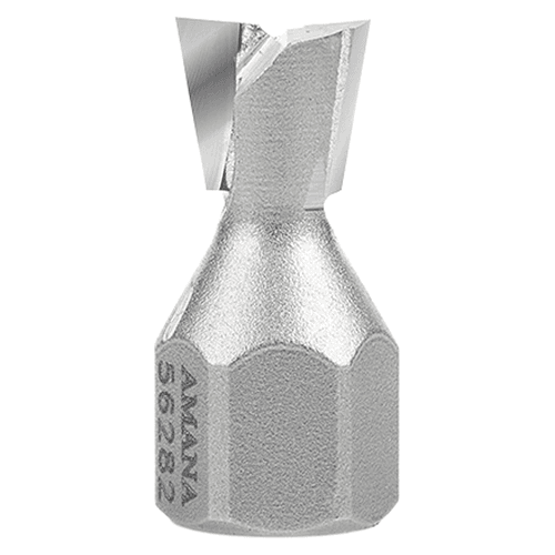 7/16" Dia x 3/8" Carbide Tipped 10° Dovetail Screw Cutter, 1/4" - 28 Thread