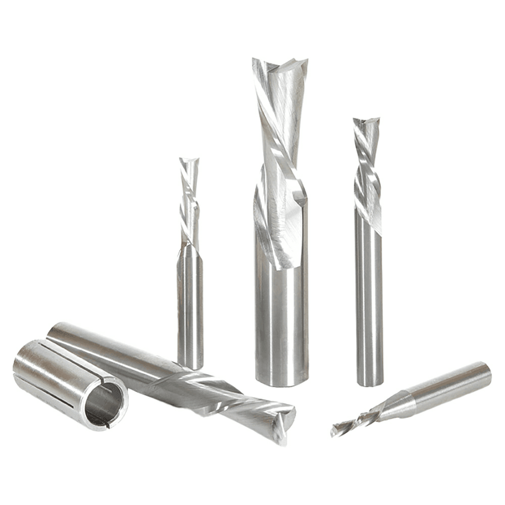 5-Piece Down-Cut Spiral Router Bit Set