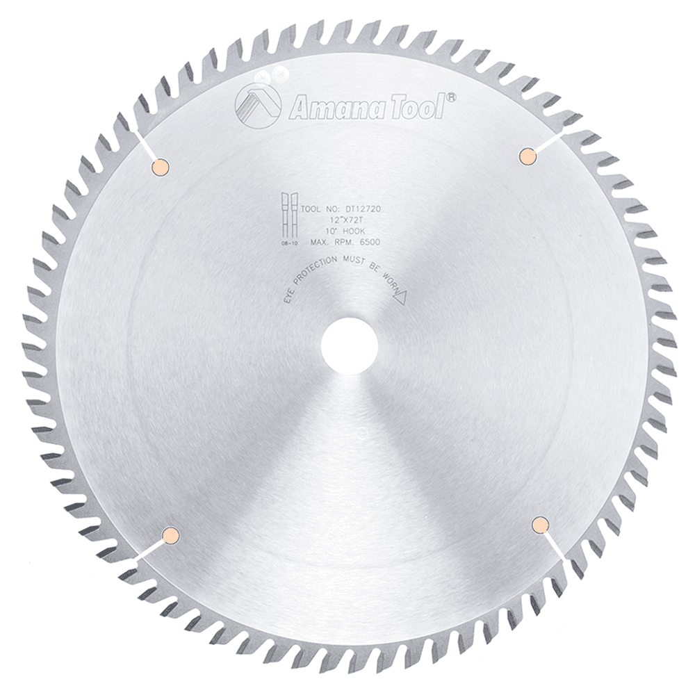 12" x 72 Teeth Rip/Cross-Cut Sliding Table Saw Blade