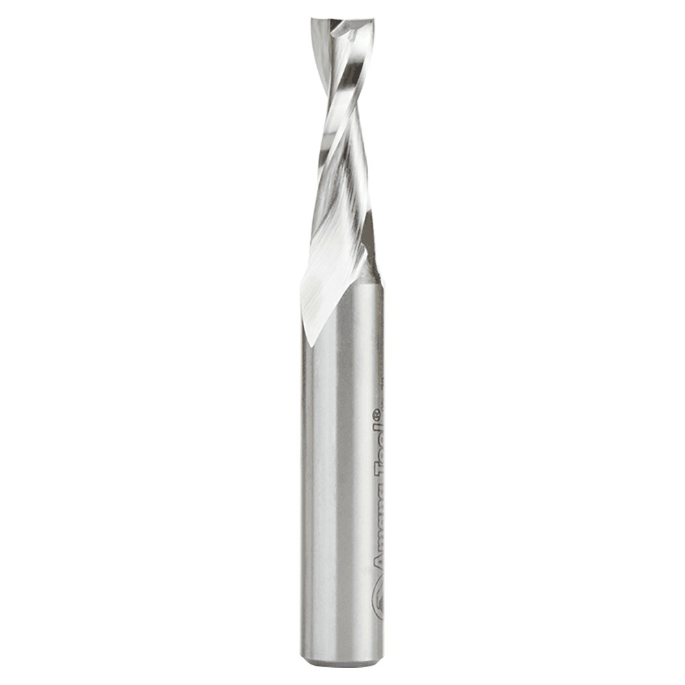 3/8" x 3-3/4" Aluminum Cutting Up-Cut Spiral Router Bit, 2-Flute, 1/2" Shank