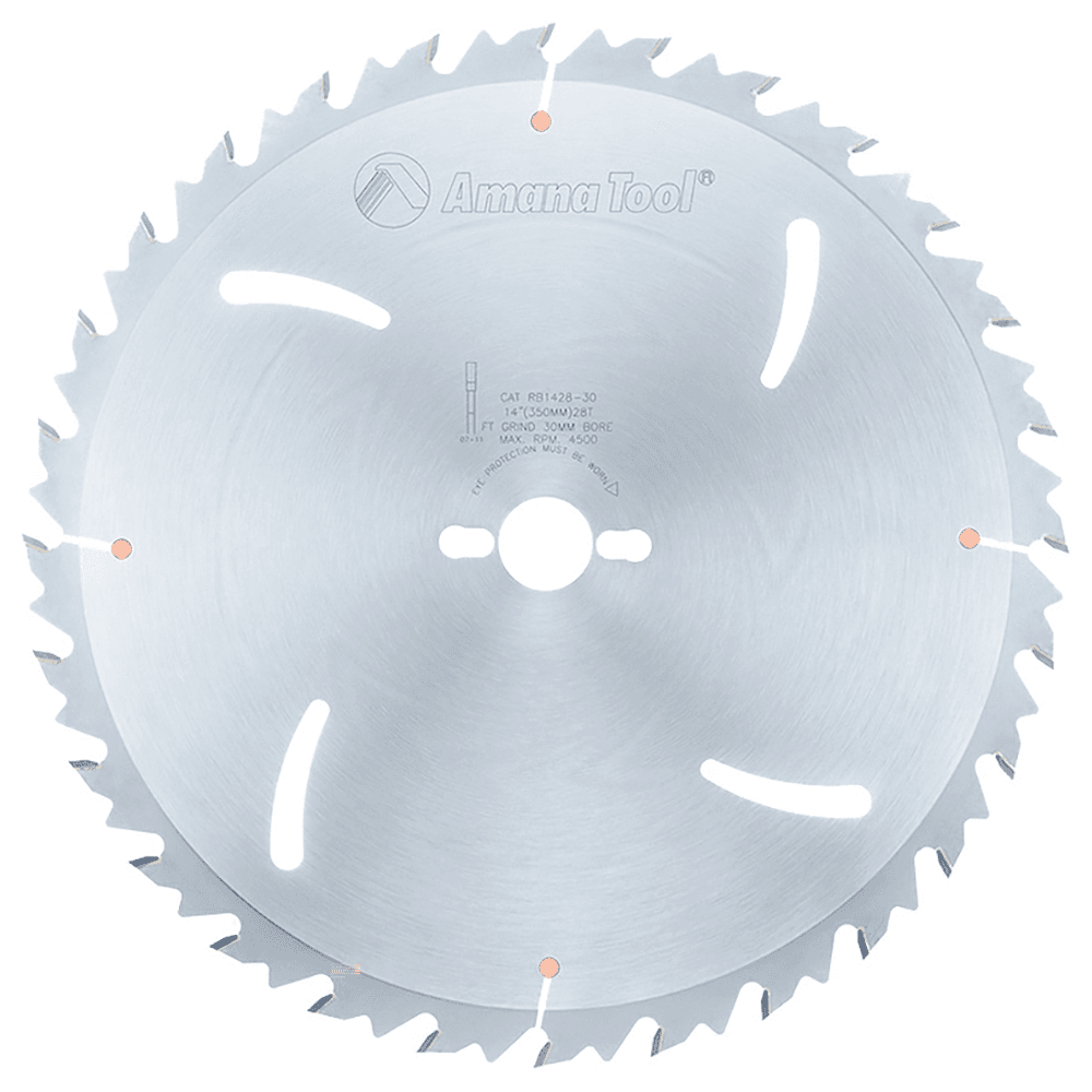 14" x 28-Teeth Euro Rip Saw Blade with Cooling Slot