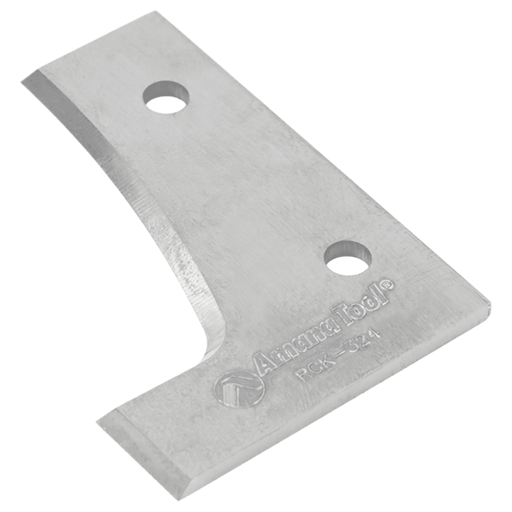 RCK-324 49mm x 35mm x 2mm CNC Insert Knives for 3-Flute, Multi-Profile RC-4070, Pair of 2
