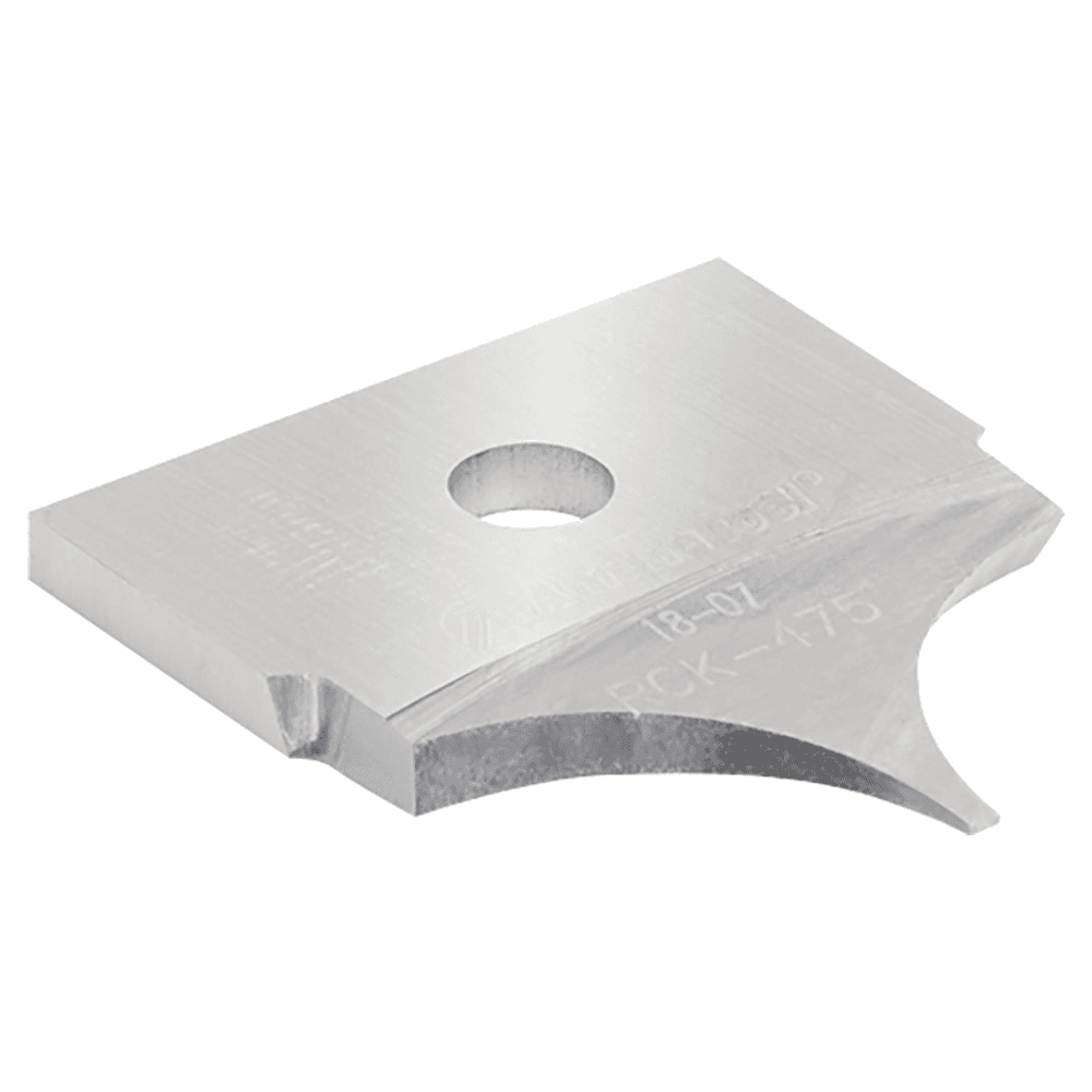 RCK-475 7/8" x 3/8" Radius Solid Carbide Insert Knife for Tru Point Roundover Insert CNC System