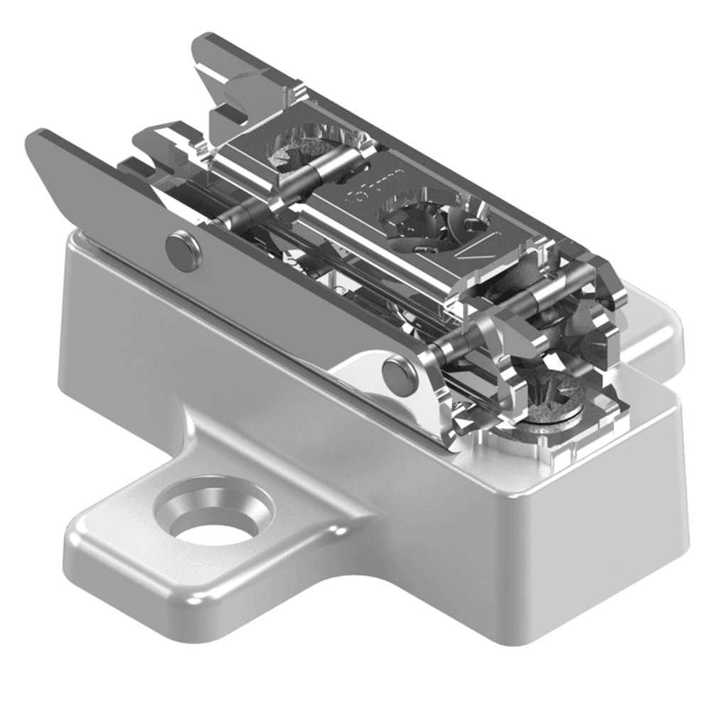Clip Cam Adjustable Wing Mounting Plate, Nickel-Plated, Screw-On, 16mm