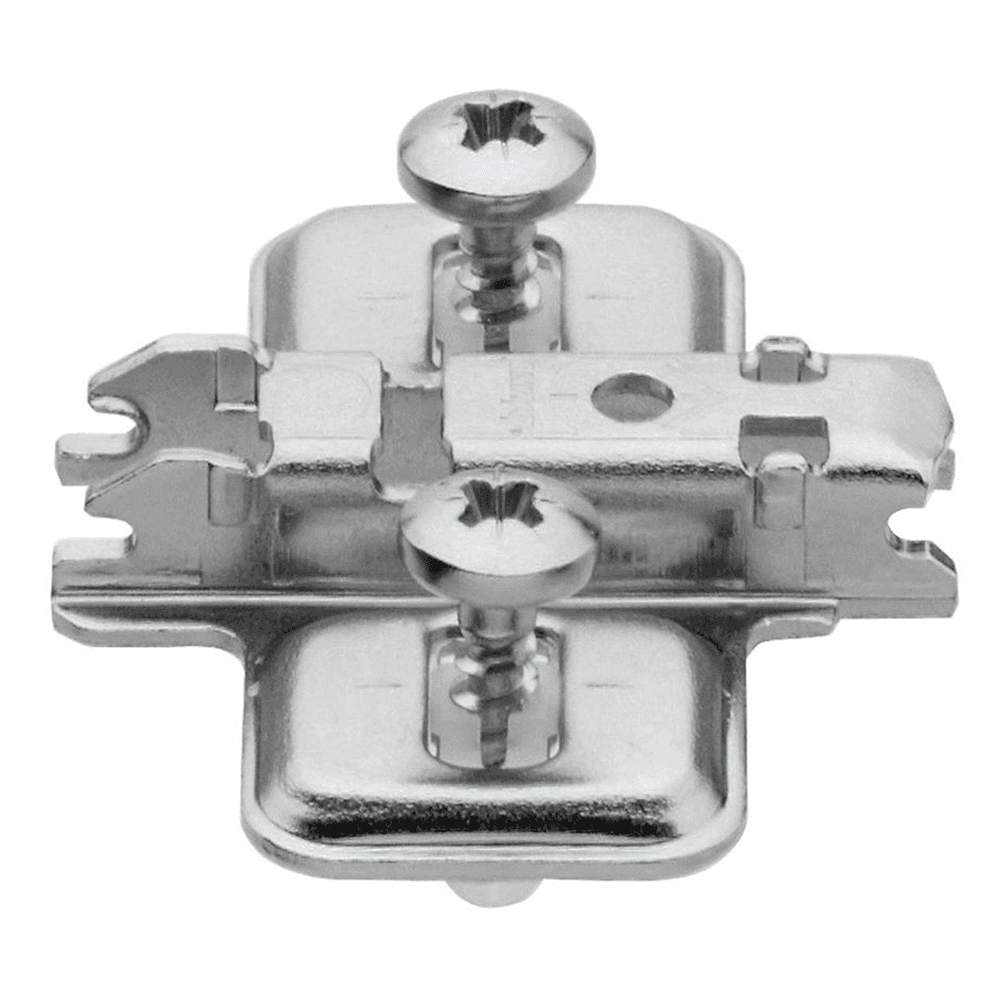Clip Cam Adjustable Wing Mounting Twin Application Plate, Nickel-Plated, Expando, 0mm