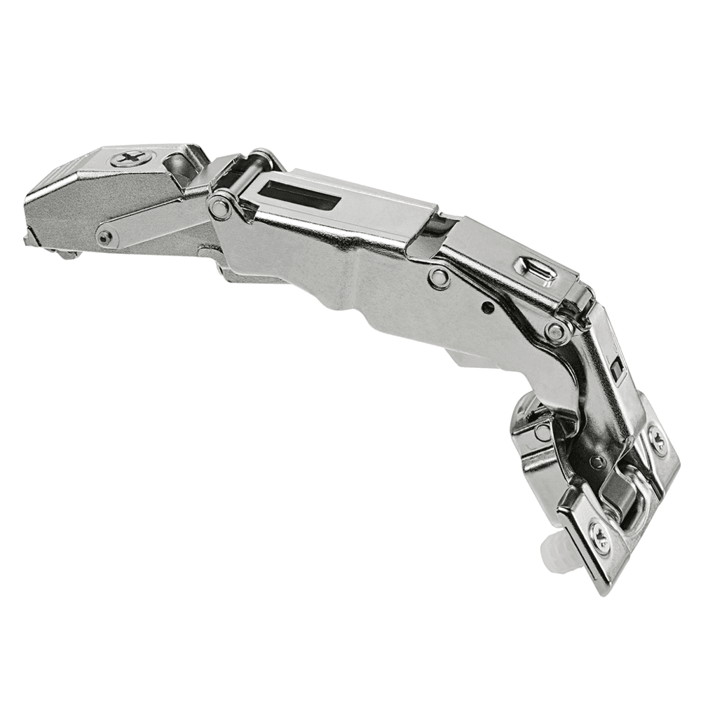 Clip Top 155° Opening Wide-Angled Hinge with BLUMOTION Soft-Closing, 45mm Bore Pattern, Full Overlay, Nickel-Plated, Dowelled