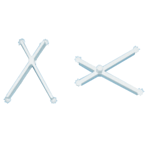 Plastic Shelf Hold Down with 5mm Peg, White Finish (1000/Box)