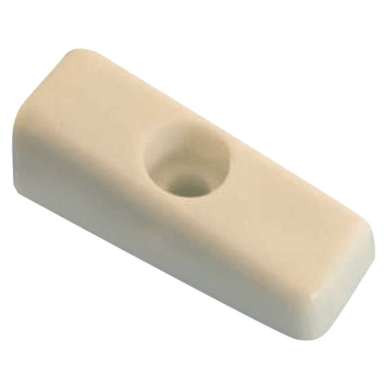 Drawer Bumper with Reference Tab, 1/2", White, 100/Box