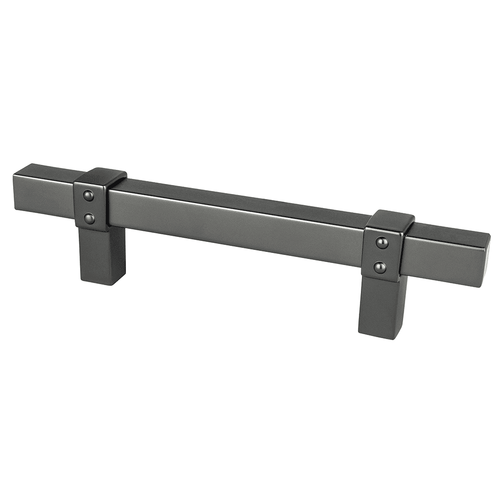 3-3/4" Rivet Rebel Handle Pull, Slate