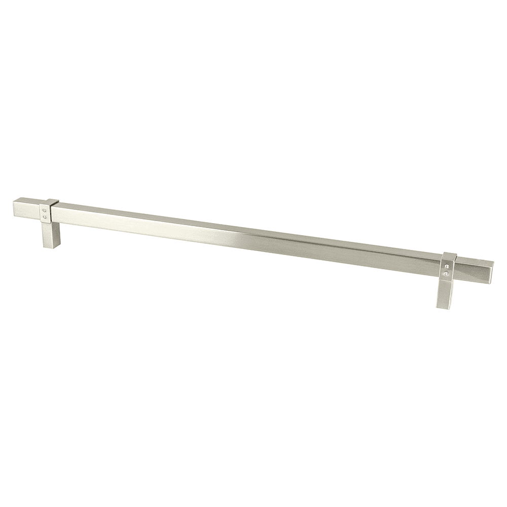 18" Rivet Rebel Appliance Pull, Brushed Nickel