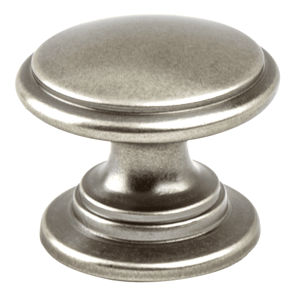 1-3/16" Andante Round Knob, Antique Pewter