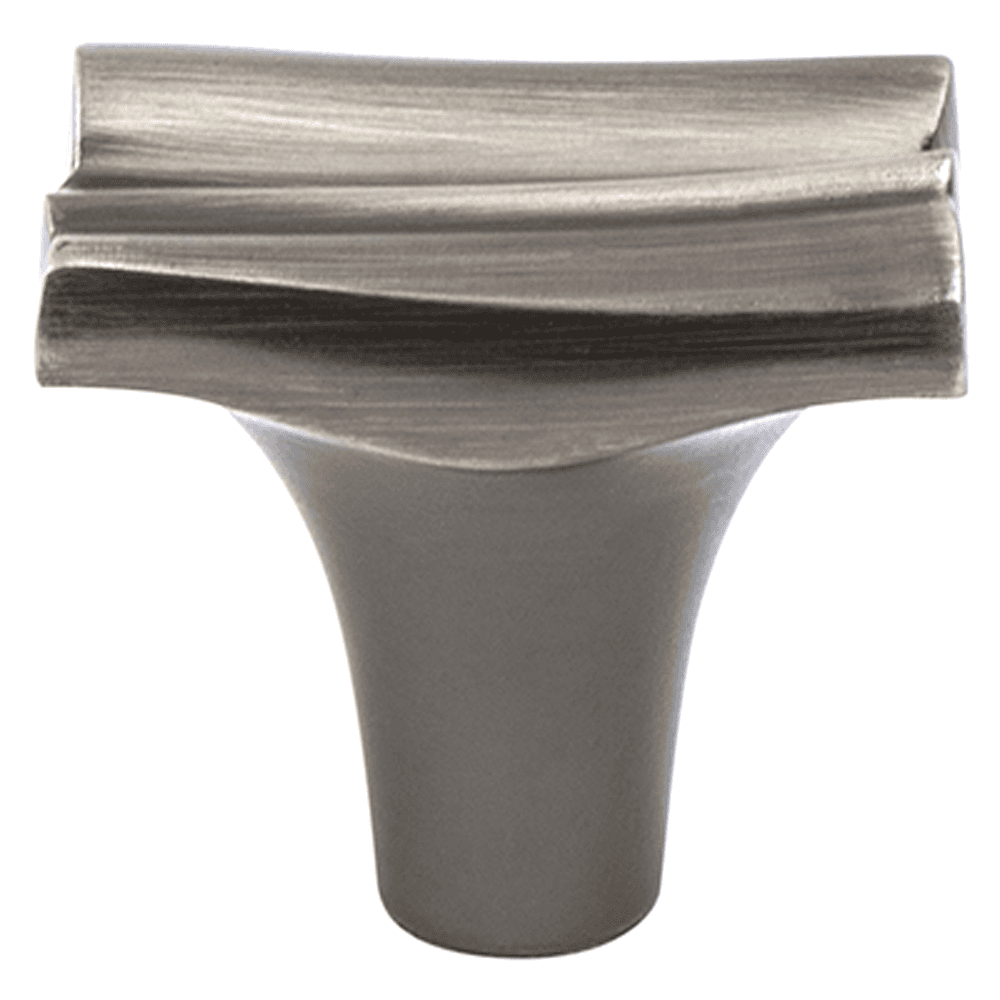 1-5/16" Puritan Rectangle Knob, Brushed Tin