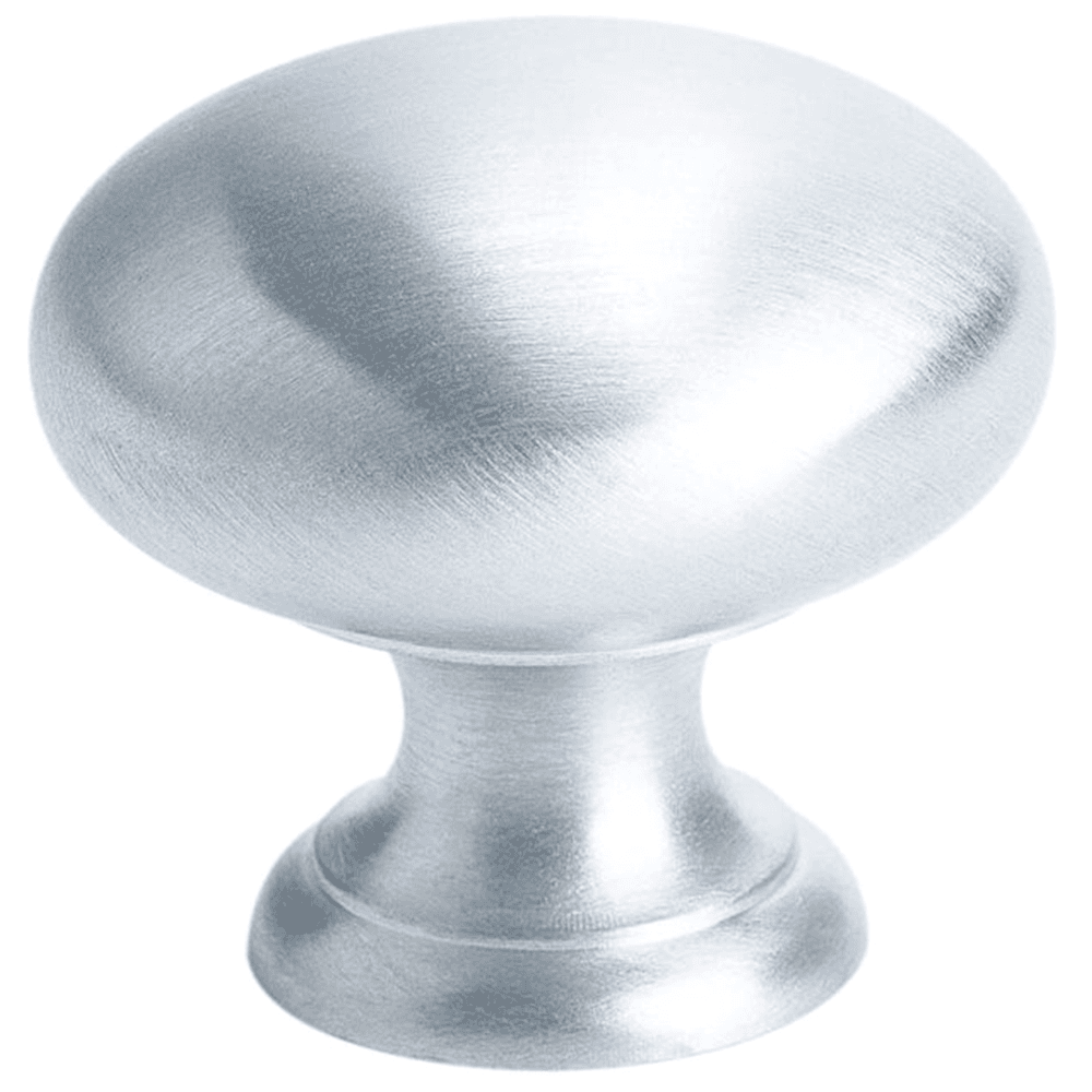 1-1/4" Plymouth Round Knob, Satin Chrome