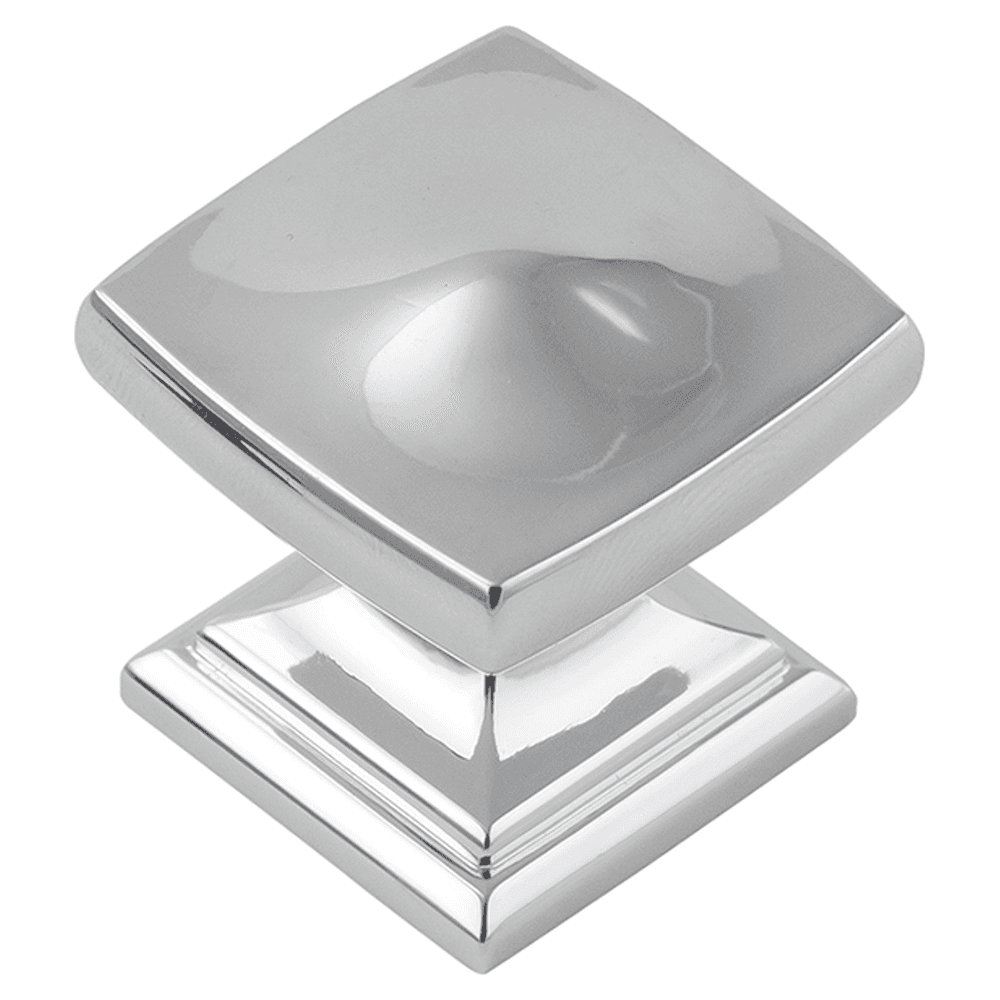 1-1/4" Dover Square Cabinet Knob, Chrome (10/Box)