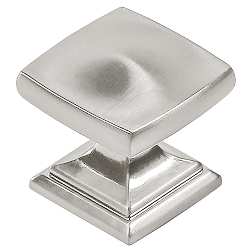 1-1/4" Dover Square Cabinet Knob, Satin Nickel (10/Box)