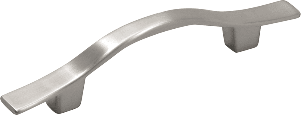 3" x 4-3/4" x 12" Southwest Arch Pull, Satin Nickel