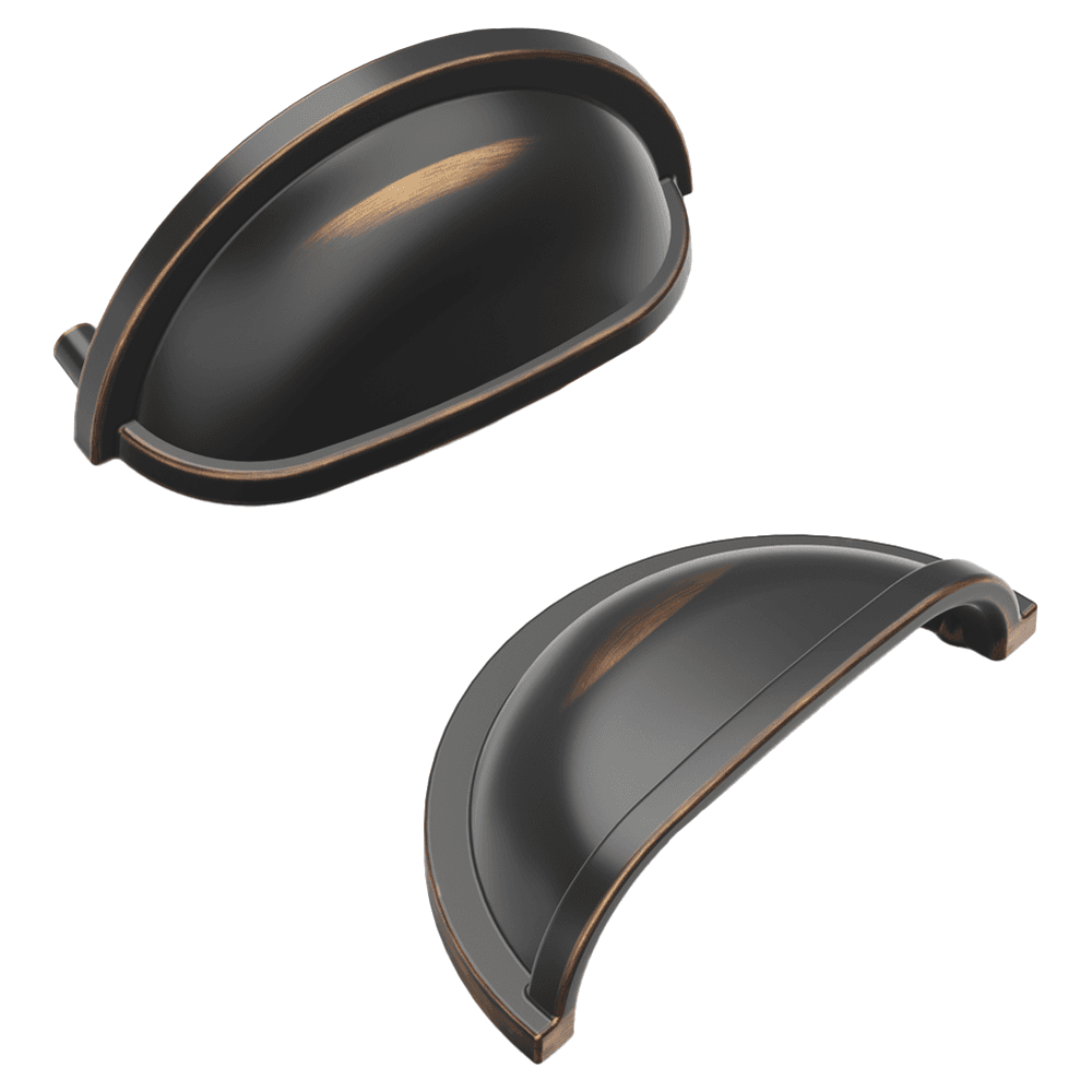 3" Williamsburg Cup Pull, Oil-Rubbed Bronze (5/Box)